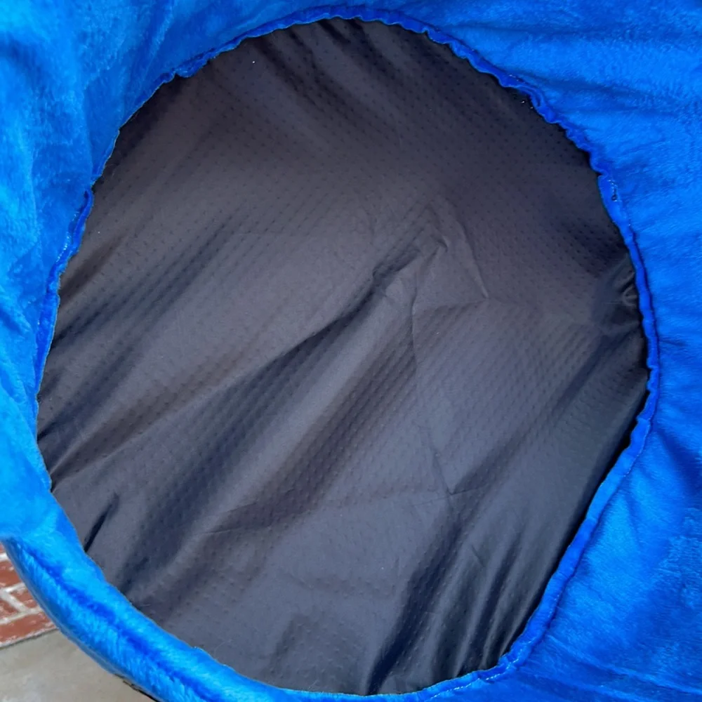 Chew King Small Pet Royal Blue Crown Pet Bed